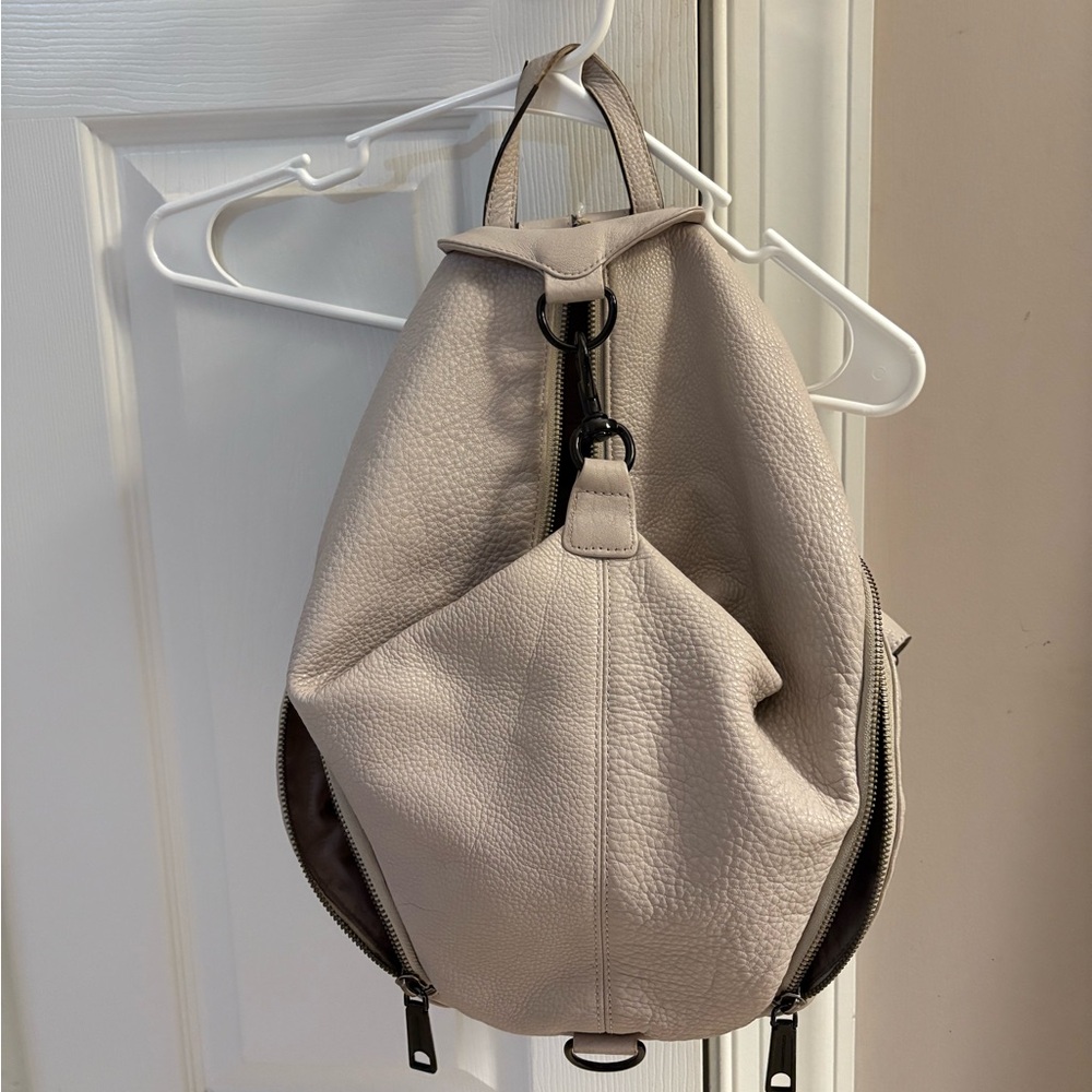 Rebecca Minkoff light grey Leather Backpack